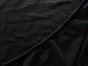 1.85m Baumer Black 96% Merino 4% Spandex  Jersey Knit 180g 140cm wide