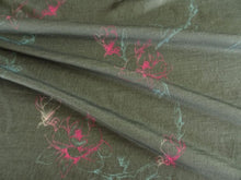 Load image into Gallery viewer, 1.15m Pink Teal Flower Soft Green 100% Merino Jersey 190g- precut