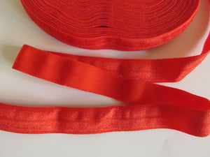 9.4m Poppy red 15mm fold over elastic foldover FOE