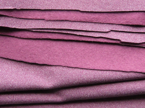 1.5m Emeline Plum 38% merino 54% polyester 8% elastane brushed sweatshirting 285g- precut