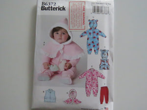 Butterick B6672 pattern- cape, vest, sleeping bag, sleepsack, leggings, onesie pattern- perfect for merino fabric