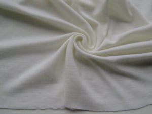 1.5m Devonshire Cream Rib Knit 100% Merino Wool 175g 138cm wide