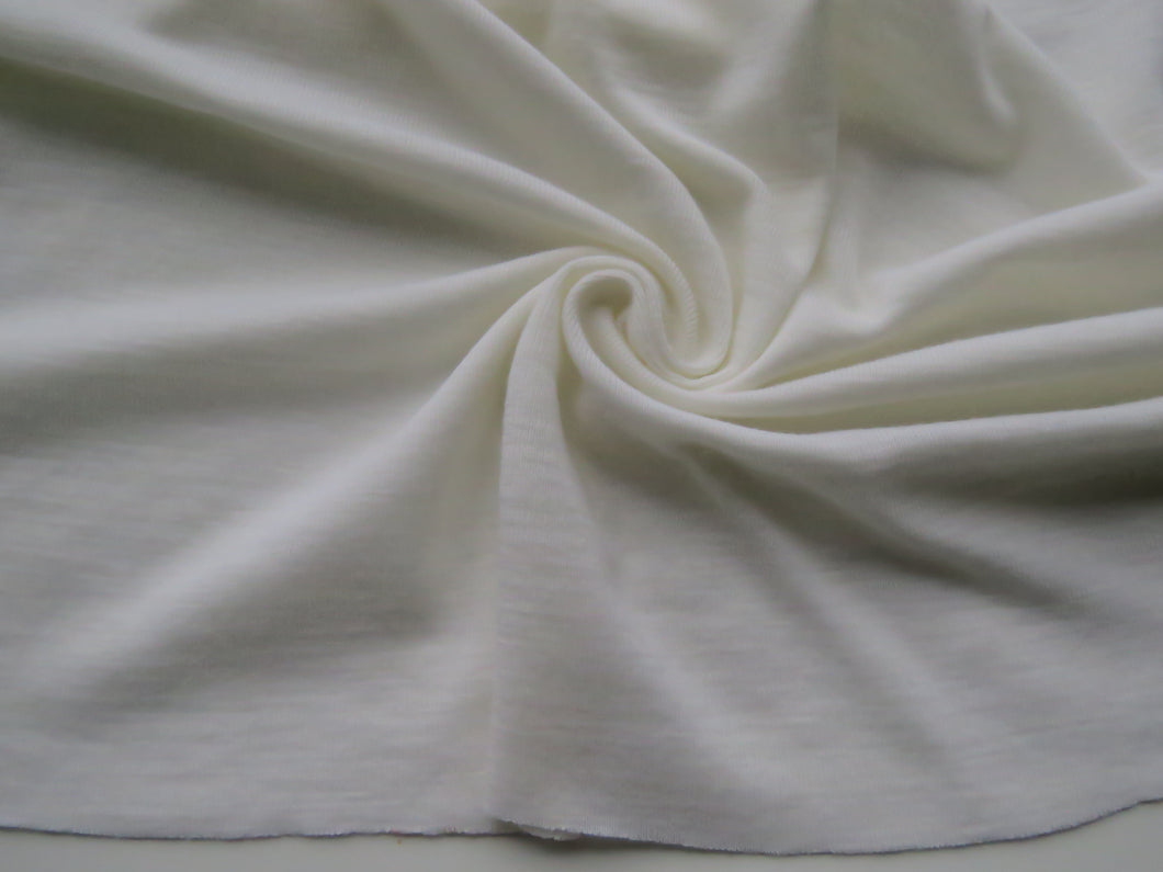 1.5m Devonshire Cream Rib Knit 100% Merino Wool 175g 138cm wide