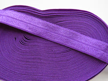 Load image into Gallery viewer, 1m 15mm wide Purple Fold over elastic foldover FOE 15mm