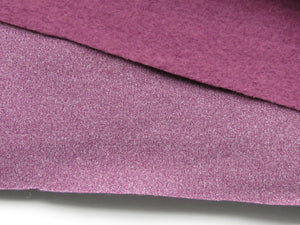 78cm Emeline Plum 38% merino 54% polyester 8% elastane brushed sweatshirting 285g-precut