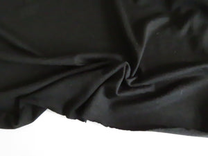 1.2m MistiqueBlack 190g 100% merino jersey knit 170cm wide- extra wide width