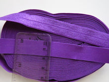 Load image into Gallery viewer, 1m 15mm wide Purple Fold over elastic foldover FOE 15mm