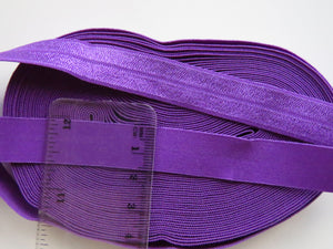 1m 15mm wide Purple Fold over elastic foldover FOE 15mm