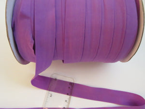 1m Purple Matte Fold over elastic FOE FOldover elastic 20mm