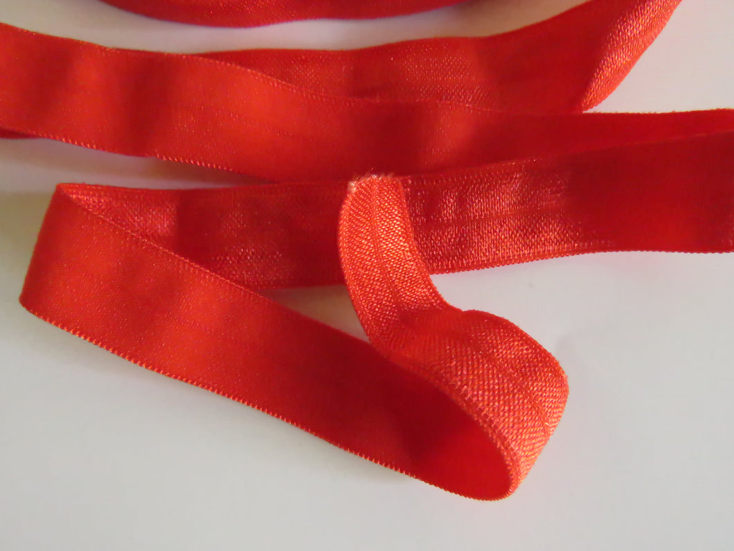 9.4m Poppy red 15mm fold over elastic foldover FOE