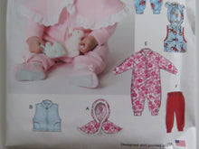 Load image into Gallery viewer, Butterick B6672 pattern- cape, vest, sleeping bag, sleepsack, leggings, onesie pattern- perfect for merino fabric