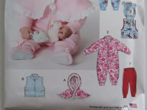 Butterick B6672 pattern- cape, vest, sleeping bag, sleepsack, leggings, onesie pattern- perfect for merino fabric