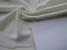 Load image into Gallery viewer, 1m Devonshire Cream Rib Knit 100% Merino Wool 175g 138cm wide