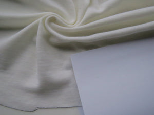 1.5m Devonshire Cream Rib Knit 100% Merino Wool 175g 138cm wide