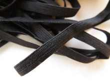 Load image into Gallery viewer, 10m Black Knit elastic 5.5mm wide