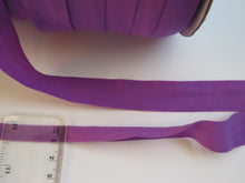 Load image into Gallery viewer, 1m Purple Matte Fold over elastic FOE FOldover elastic 20mm