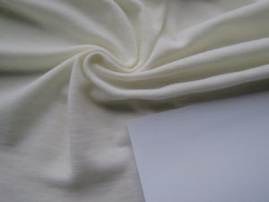 1.5m Devonshire Cream Rib Knit 100% Merino Wool 175g 138cm wide