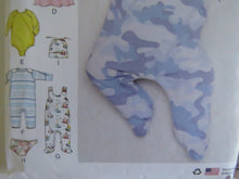 Load image into Gallery viewer, Butterick B6970 pattern- Baby Jacket, top, dress, rompers, diaper cover, hat , Onesie- perfect for merino fabric