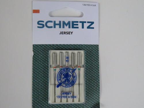 70/10 Schmetz Jersey Needles Use for Merino Fabrics 130/705- Use for Jersey knits and rib knits