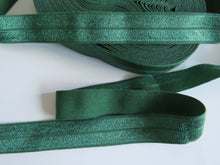 Load image into Gallery viewer, 9m Forest Green 15mm fold over elastic foldover FOE - please ask  if you need 5m or by the metre (Copy)