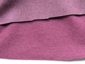 78cm Emeline Plum 38% merino 54% polyester 8% elastane brushed sweatshirting 285g-precut