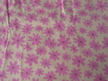 Load image into Gallery viewer, 2m Dark Pink flower on pale pink background organic cotton spandex jersey knit 150cm