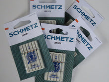 Load image into Gallery viewer, 70/10 Schmetz Jersey Needles Use for Merino Fabrics 130/705- Use for Jersey knits and rib knits