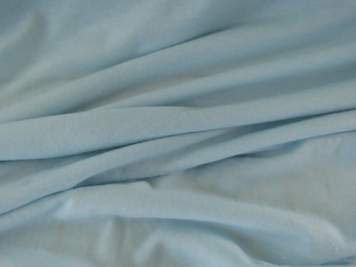 62cm Madrid Pale Blue 85% merino 15% core spun nylon 120g jersey knit -165cm