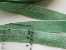 Load image into Gallery viewer, 5m 15mm sage green Fold over elastic foldover FOE 15mm