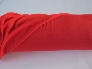 1.5m Watermelon Red 85% merino 15% core spun nylon 120g jersey knit -160cm