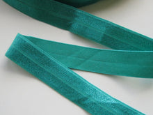 Load image into Gallery viewer, 5m Jade green Fold over elastic foldover FOE 15mm