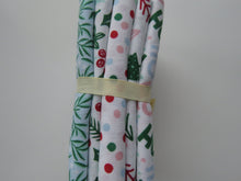 Load image into Gallery viewer, Ho! Ho! Ho! Christmas Fabric Bundle of 5 Fat Quarters. Mixed prints- 100% cotton. 50 x 52cm per piece