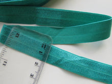 Load image into Gallery viewer, 1m Jade green Fold over elastic foldover FOE 15mm