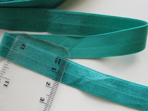 5m Jade green Fold over elastic foldover FOE 15mm