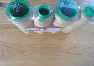 4 Reels Natural Cream Polyester Overlocker Serger Thread 2000m per reel