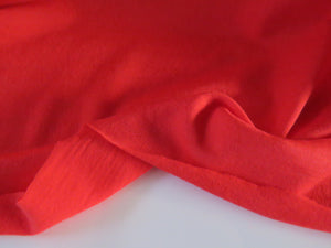 1m Watermelon Red 85% merino 15% core spun nylon 120g jersey knit -160cm