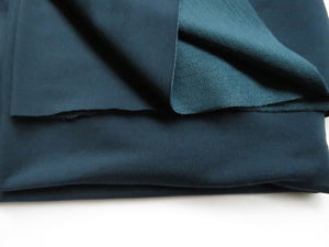 1m Cheyenne Mallard teal 38% merino 46% polyester 16% spandex 270g loopback- precut as last metre