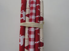 Load image into Gallery viewer, Christmas Joy Bundle of 5 Fat Quarters. Mixed prints- 100% cotton. 50 x 52cm per piece