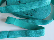 Load image into Gallery viewer, 9m Jade green Fold over elastic foldover FOE 15mm