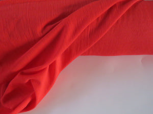 1m Watermelon Red 85% merino 15% core spun nylon 120g jersey knit -160cm