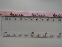 Load image into Gallery viewer, 1m Pink Satin ribbon  Handmade Labels 40mm x 10mm per label