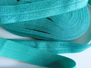 9m Jade green Fold over elastic foldover FOE 15mm