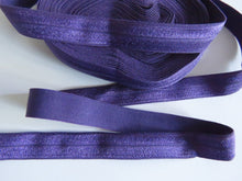 Load image into Gallery viewer, 8.7m Plum Purple 15mm fold over elastic foldover FOE- Please ask if you need a 5m length or by the metre.