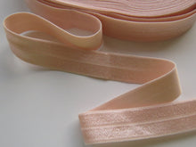 Load image into Gallery viewer, 9m Petal Peach Fold over elastic foldover FOE 15mm