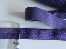 Load image into Gallery viewer, 8.7m Plum Purple 15mm fold over elastic foldover FOE- Please ask if you need a 5m length or by the metre.