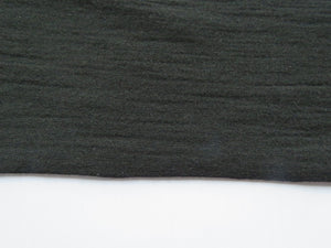 1.3m Garros Black 100% merino wool jersey knit fabric 165g