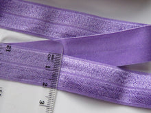 Load image into Gallery viewer, 1m Hyacinth purple 20mm Fold over elastic FOE elastic Foldover