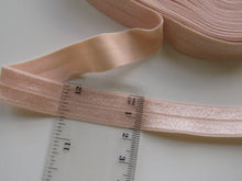 Load image into Gallery viewer, 9m Petal Peach Fold over elastic foldover FOE 15mm