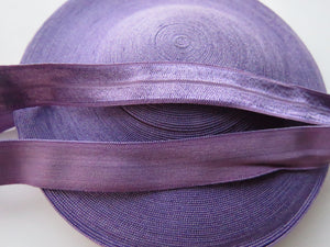 10m Purple 15mm wide fold over elastic foldover FOE