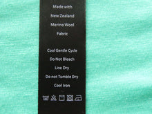 Load image into Gallery viewer, 5 Black Satin washing instructions and 5 White Made with New Zealand Merino wool labels